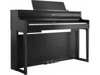 Piano Digital Roland HP704 CH Charcoal Black Preto acetinado premium piano eletrico vertical